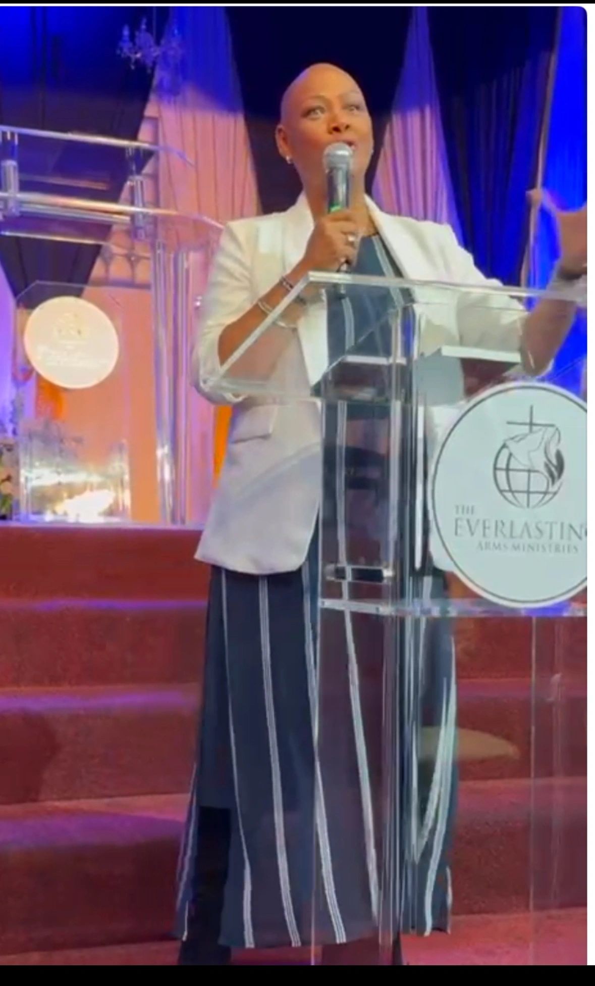 Sharon-Ann speaking at a church event