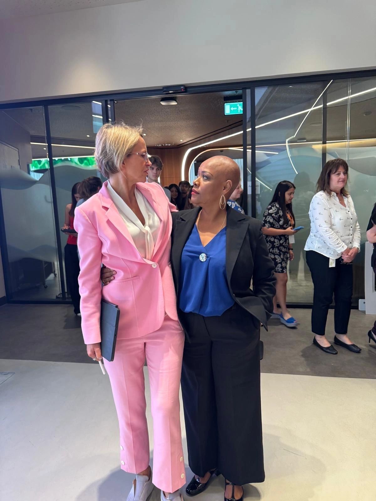 Networking at a corporate event
